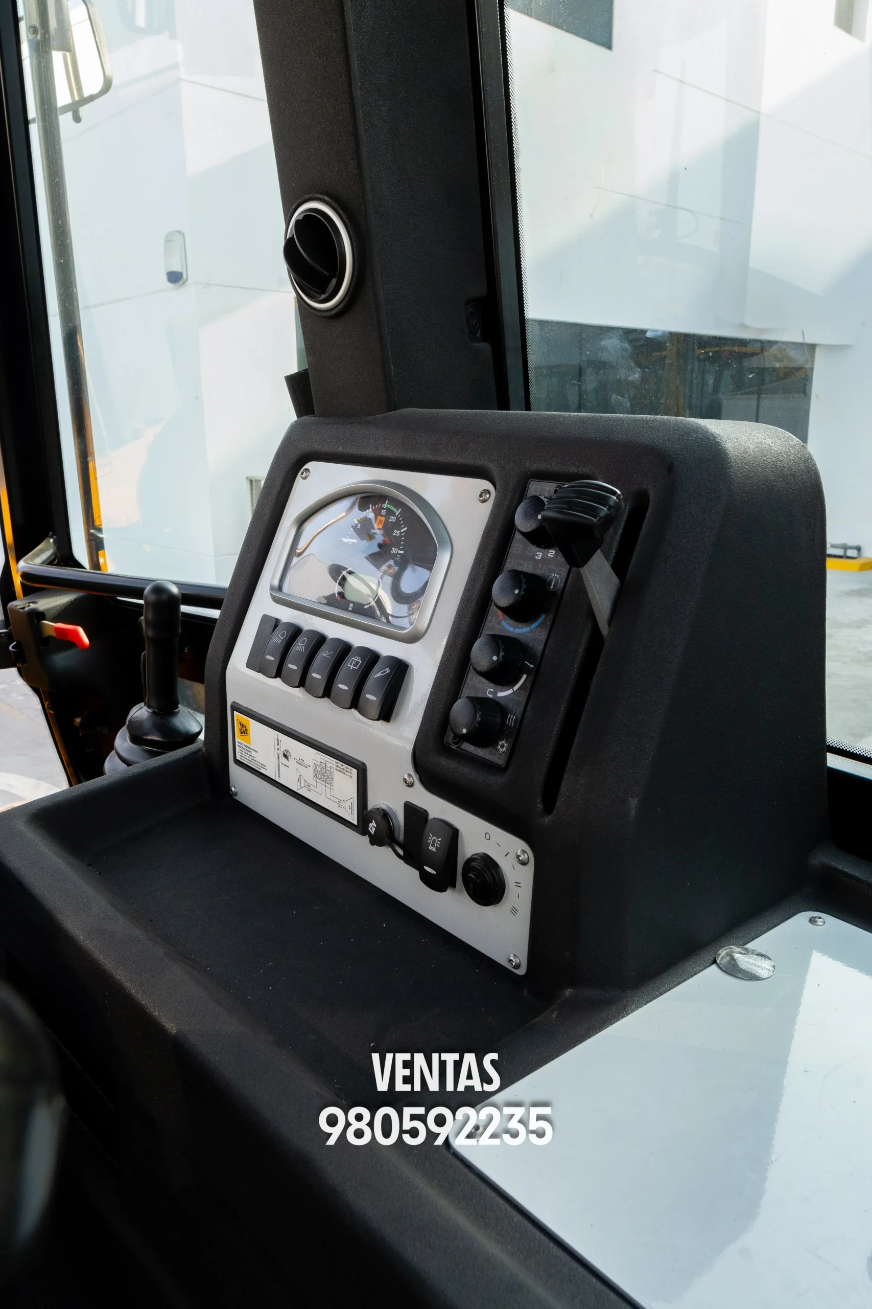 Cabina con controles